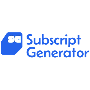 Subscript Generator logo